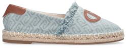 Liu Jo iu Jo, Espadrilles logóval, Púderkék, Karamellbarna, 40 (SA6091-TX523-S1106-40)