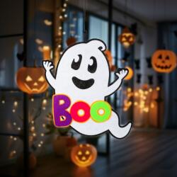 Family Halloween-i dekoráció, szellem, akasztható, filc, 37 x 34 cm, 56555C