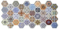 Unic Spot PVC fali panel dekoráció, falburkolat, Patchwork mintás 98 x 48 x 0, 3 cm, 7150012