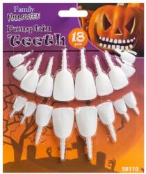 Family Halloween-i töklámpás fogak, 18 fog / csomag, 58110