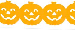 Family Halloween-i papír girland - tök - 3 m, 56509A