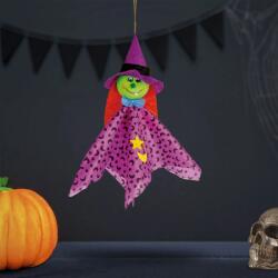 Family Halloween-i dekoráció - felakasztható - boszorkány - 48 x 44 cm, 56594B
