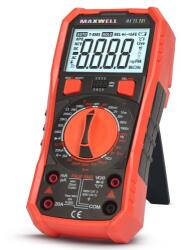 Maxwell Digitális multiméter, DC, AC, ellenállás, hőmérséklet mérés 25201
