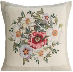 Eurofirany Virágos gobelin párnahuzat Natúr 45x45 cm (HS454414)