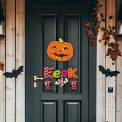 Family Halloween-i dekoráció - tök - akasztható - 45 x 23 cm, 56581