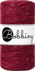 Bobbiny Macrame Cord 3 mm 100 m Golden Wine Red Șnur (MS-E094)