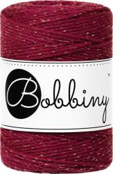 Bobbiny Macrame Cord 1, 5 mm 100 m Golden Wine Red Șnur (MD-E069)