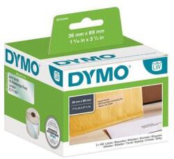 DYMO Etikett, LW nyomtatóhoz, műanyag, 36x89 mm, 260 db etikett, átlátszó (S0722410)