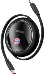 Baseus USB-C - USB-C töltőkábel, Baseus, 100 W, fekete, állítható hossza 35-100 cm (MEN-IP-415972)