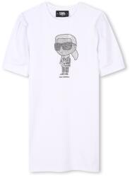 Karl Lagerfeld Kids KARL LAGERFELD KIDS, Kerek nyakú póló strasszköves rátétekkel, Fehér, 156 CM (Z30458-10P-14Y)