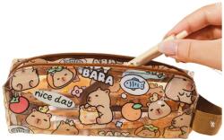 Lean Toys Kis Iskolai Tolltartó Készlet Capybara Transparent 19Cm