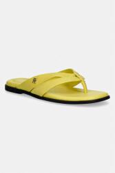 Tommy Hilfiger șlapi pentru femei, din piele ELEVATED TOE POST LTH SANDAL PPY2-KLD00H_11X
