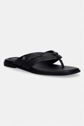Tommy Hilfiger șlapi pentru femei, din piele ELEVATED TOE POST LTH SANDAL PPY2-KLD00H_99X