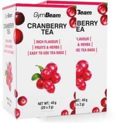 GymBeam - Tőzegáfonya Tea - 40 X 2 G