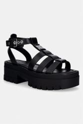 Tommy Jeans sandale pentru femei, din piele TJW FISHERMAN LEATHER MAX SANDAL PPY2-OBD0J6_99X (EN0EN02943)