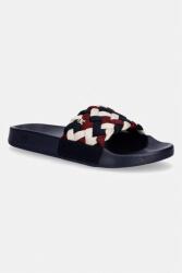 Tommy Hilfiger papuci pentru femei TH BRAIDED POOL SLIDE 9BYA-KLD0A7_59X (FW0FW09203)