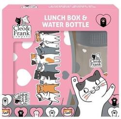 DERFORM Cleo és Frank Cicás Uzsonnás Doboz és Kulacs Szett - Friends