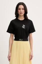 Karl Lagerfeld tricou pentru femei, din bumbac IKON PPY2-TSD1L6_99X (B2W17081)