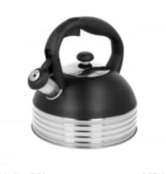 Brunbeste BB-2475 rozsdamentes acél vízforraló 2.5L mattfekete (BB-2475) (BB-2475)