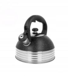 Brunbeste rozsdamentes acél vízforraló gázhoz és indukciós főzőlaphoz 2.5L fekete márvány (BB-2474) (BB-2474)