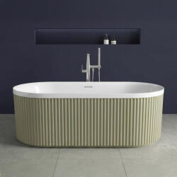 Wellis Pireas 150x75 cm szabadon álló akril kád, bambusz zöld WK00216 (WK00216)