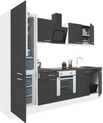 Elleci Yorki 270 konyhabútor alsó sütős, alulfagyasztós hűtős kivitelben (L270FHAN-SUT-AF)