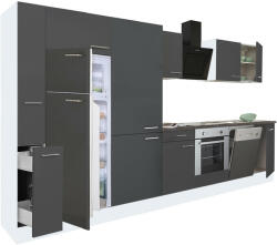 Elleci Yorki 370 konyhabútor alsó sütős, felülfagyasztós hűtős kivitelben (L370FHAN-SUT-PSZ-FF)