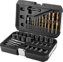 NEO TOOLS Törtcsavar Kiszedő Készlet, Vezetőfúrókkal, 40 db-os