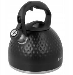 Brunbeste BB-2468 Rozsdamentes acél gázfőzőlap vízforraló 2, 7L fekete (BB-2468) (BB-2468)