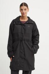 P. E Nation parka Mid Length Man Down - fekete XS