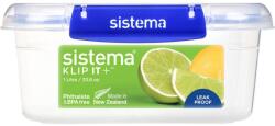 Sistema KLIP IT PLUS Műanyag ételtároló 1, 0L - Kék / átlátszó (881600) (881600)
