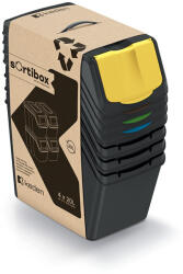 Prosperplast Sortibox 4 Darabos Szelektív Hulladékgyűjtő Rendszer Szett 4x20l Fekete (PPP-ISWB20S4-S411-CS-1)