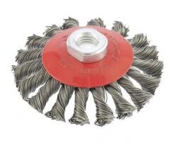  Drótkorong sarokcsiszolóhoz, csavart, acél, 125mm / M14 (125/2)