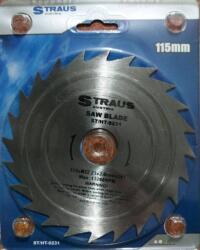 Straus körfűrészlap vágótárcsa 115mm / 24 fog (straus/115)