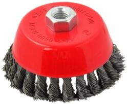  Drótkorong sarokcsiszolóhoz, csavart, acél, 125mm / M14 (125/3)