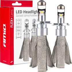 AMiO Led Autólámpák Flex+ H4 Sorozat Lencse 12v 24v 6000k Canbus Amio-03658