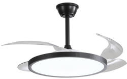 OPTONICA LED mennyezeti lámpa és ventilátor 36W 2880lm CCT fekete IP20 19105
