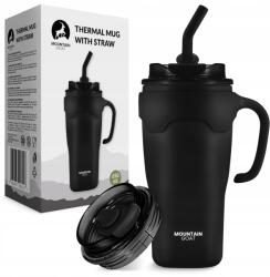 The Mountain Goat Thermo Bögre Szívószállal Kávé Tea Ital Utazó Légmentesen Záródó 650ML