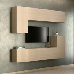 Intenso Concept-50 nappali faliszekrény sor - 200 cm (világos tölgy)