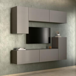 Intenso Concept-50 nappali faliszekrény sor - 200 cm (szürkésbarna) - miniwebshop