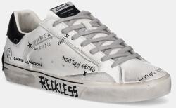 Crime London bőr sportcipő DISTRESSED DECONSTRUCTED - fehér Férfi 43