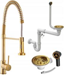 Granitan Arany Konyhai Csaptelep Spirál Szifon Arany kézi (SPIRAL ZŁOTA)