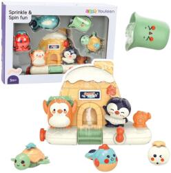 LEAN Toys Interaktív Tengeri Állatok Fürdőjáték Készlet Kisgyermekeknek - xupe