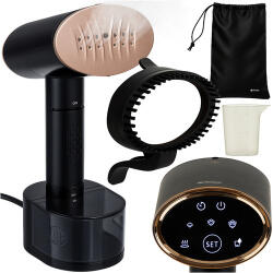 Malatec 2000W fekete ruhagőzölő érintőképernyős kijelzővel