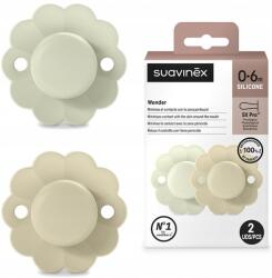 Suavinex Wonder SX Pro, fiziológiai, 0-6 hónapos kor között, 2 db, Almost Aqua + Whitecap Gray (8426420084406) (8426420084406)