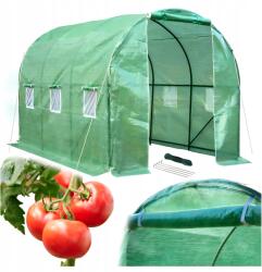 Plonos Kerti Alagút Fólia Állvány 6m2 3x2x2m Üvegház Fólia Sátor Zöldség (4910-B)
