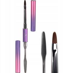 DNKA Kétoldalas zselés ecset akrilgél spatulával DNKa Polygel ecset (PBDNKA)