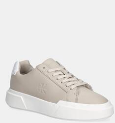 Calvin Klein bőr sportcipő CHUNKY CUPSOLE LACEUP LTH - bézs Női 40