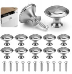  Flength Üveg Bútorgomb Kristály 30 MM 11 Db-os Szett (HJ090501)