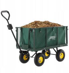 GardenLine Kocsi Ponyvával Talicska Szállító Utánfutó 300KG 200L (WOZ0108G)